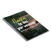 ヌンカ・デ・ポー・ベンシド ノートブック (右側)