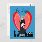 ヌンキャットエンジェルアートギフト ポストカード (正面/裏面)