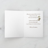 ヌンクリスマス恵みと感謝してい出生シーン カード (内部)