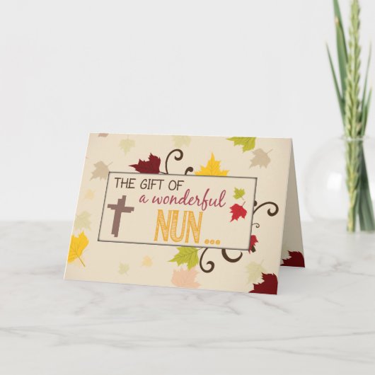 ヌンサンクスギフトギフト紅葉 シーズンカード (正面)