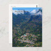 ヌンスの谷，マデイラ，ポルトガルのはがき ポストカード (正面/裏面)