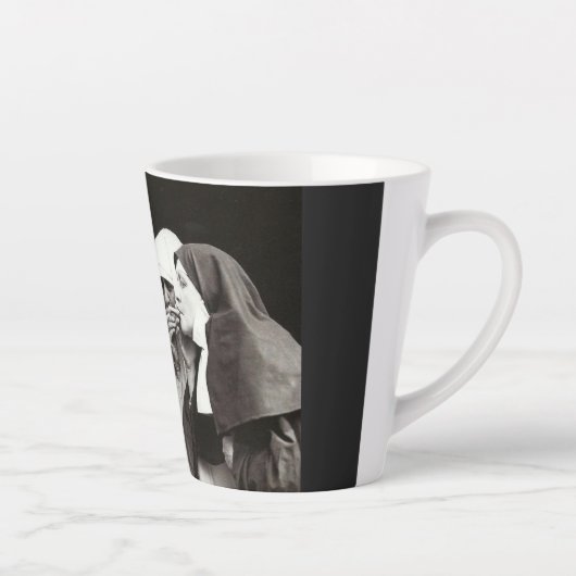 ヌンス喫煙ヴィンテージ写真マグ カフェラテマグ (右)