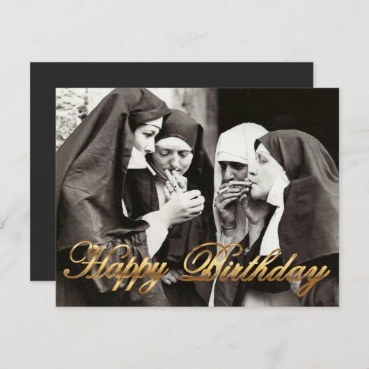 ヌンス喫煙ヴィンテージ写真 (正面/裏面)