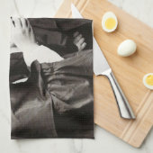 ヌンス喫煙ヴィンテージ写真 キッチンタオル (四つ折り)