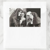 ヌンス喫煙ヴィンテージ写真 長方形シール (バッグ)