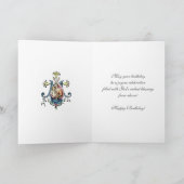 ヌンス誕生日恵みお祝いヴァージンメアリー カード (内部)