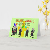 ヌンズゴールデンジュビリーギフト カード (黄色い花)