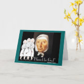 ヌンズゴールデンジュビリーギフト カード (黄色い花)