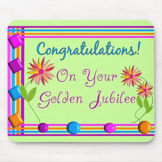 ヌンズゴールデンジュビリーギフト マウスパッド (正面)