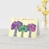 ヌンズゴールデンジュビリー50周年記念ギフト カード (黄色い花)