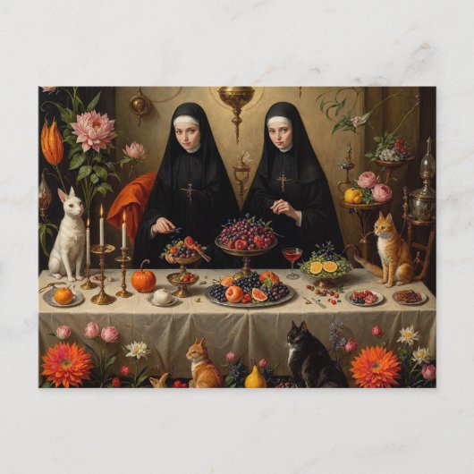 ヌンズシュレアル猫科の動物 ポストカード (正面)