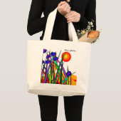 ヌンズシルバー25thジュビリーアートフローラトートバッグ2 ラージトートバッグ (正面(商品))