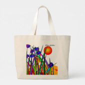 ヌンズシルバー25thジュビリーアートフローラトートバッグ2 ラージトートバッグ (裏面)