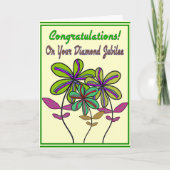 ヌンズダイヤモンドジュビリー75年目のサービス カード (正面)