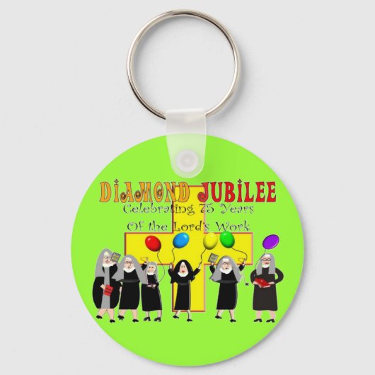 ヌンズダイヤモンドジュビリー75年目のサービス キーホルダー (正面)