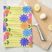 ヌンズ50世ジュビリー・フローラタオル キッチンタオル (四つ折り)