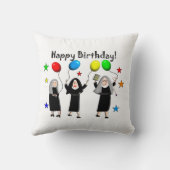 ヌンハッピーバースデーホワイト クッション (裏面)