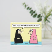 ヌンピンク新しいブラック ポストカード (スタンド正面)