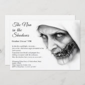 ヌン不気味ハロウィーン招待状の難しい宗教 招待状 (正面/裏面)