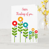 ヌン考えズ・オブ・ユー カード (黄色い花)