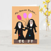 ヌン誕生日カード"シスターパーティーパンツ" 2 カード (黄色い花)