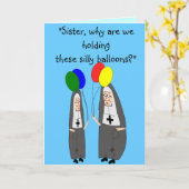 ヌン誕生日ギフト カード (黄色い花)