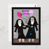 ヌン誕生日ギフト"ハッピーバースデー姉妹" ポストカード (正面/裏面)