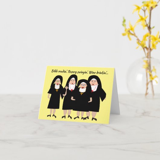 ヌン間抜けズ カード (黄色い花)