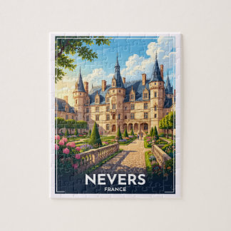 ヌヴェール フランス シャトー ビンテージ 旅行 ジグソーパズル