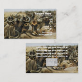 ヌーのヌーのケニヤのサファリのプロフィールはカスタムを梳きます 名刺 (正面/裏面)