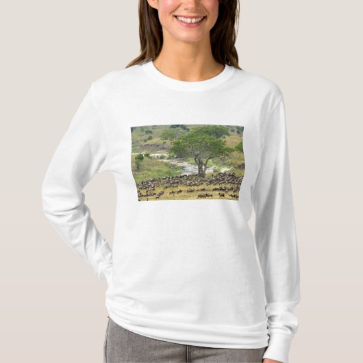 ヌーの大群の移動中, Tシャツ (正面)