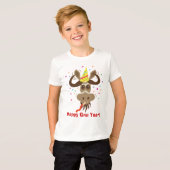 ヌーのStuff_Partier Gnu_Happyのヌー年! Tシャツ (正面フル)