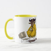 ヌーは浮揚しますめい想します マグカップ (左)