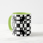 ヌーイズアンドスクウェア白黒 マグカップ (正面左)