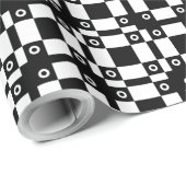 ヌーイズアンドスクウェア白黒 ラッピングペーパー (ロールコーナー)