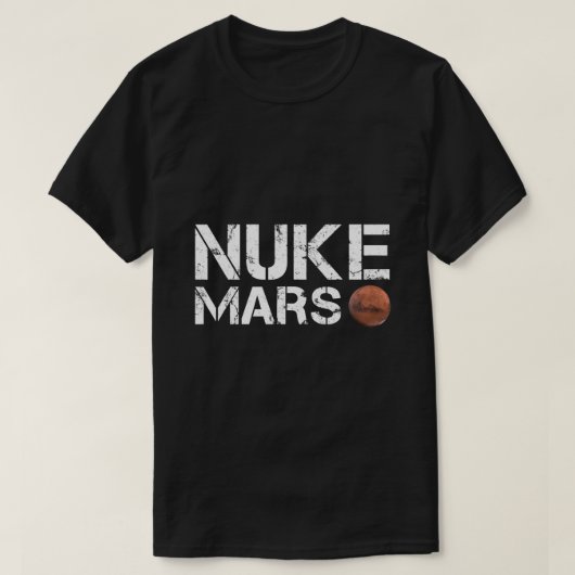 ヌーク火星おもしろいプラネット太陽のシステム天文学スペース Tシャツ (デザイン正面)