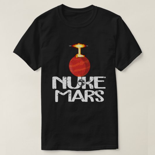 ヌーク火星 – 赤火星 Tシャツ (デザイン正面)