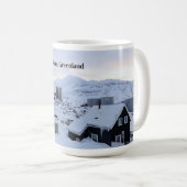 ヌーク、グリーンランドの風景写真 コーヒーマグカップ (正面右)