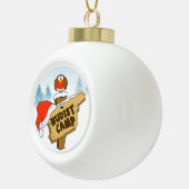 ヌーディストキャンプ セラミックボールオーナメント (右)