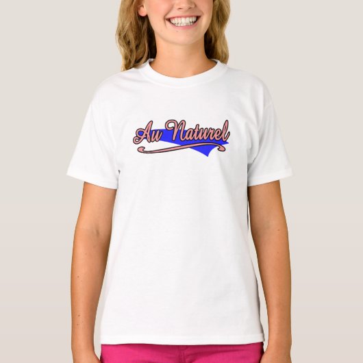 ヌーディスト・自然主義 裸で Tシャツ (正面)