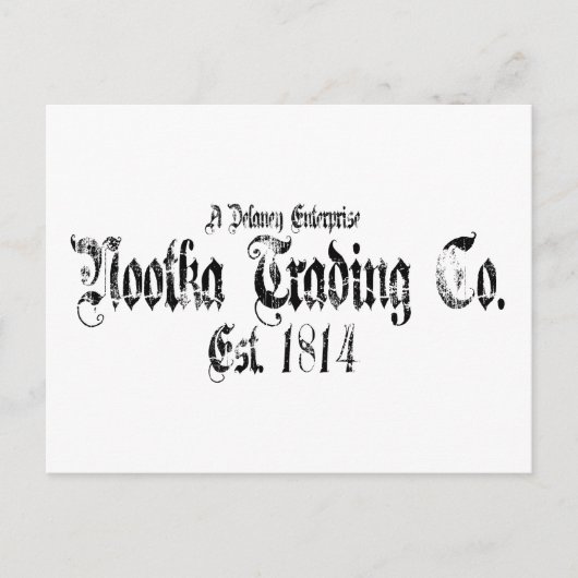 ヌートカ取引 ポストカード (正面)