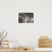 ヌートカ族のキャビンのインテリア、'ル衣装Aから ポスター (キッチン)