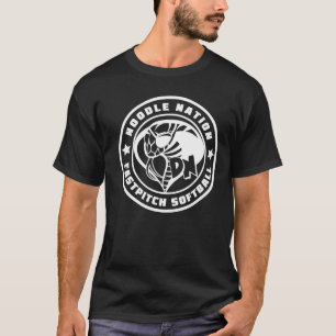 ヌードルの国家ファンのワイシャツの危険のヌードルのソフトボール Tシャツ