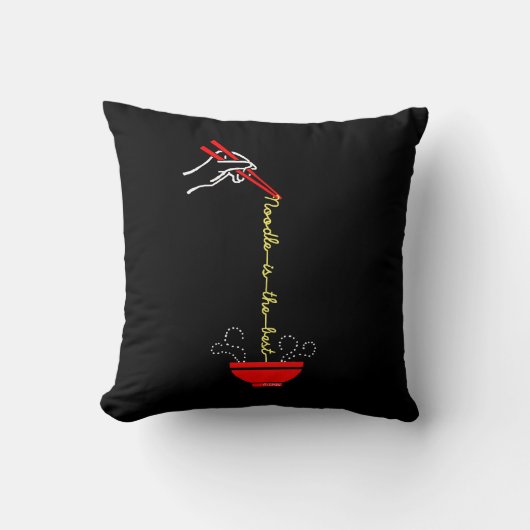 ヌードルはベストです クッション (正面)