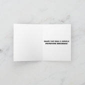 ヌードルチラシンキャットベレーテッド誕生日 カード (内部)