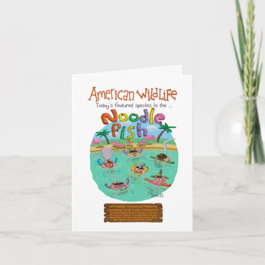 ヌードルフィッシュハッピーバースデー! カード (正面)