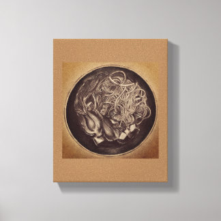 ヌードルボウルのキャンバス キャンバスプリント