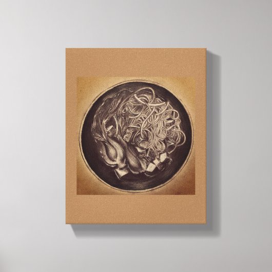 ヌードルボウルのキャンバス キャンバスプリント (正面)