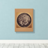 ヌードルボウルのキャンバス キャンバスプリント (インサイチュ (ウッドフロア))