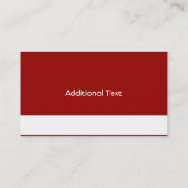 ヌードル赤いアジアボールのチョップは料理用を付けます 名刺 (裏面)